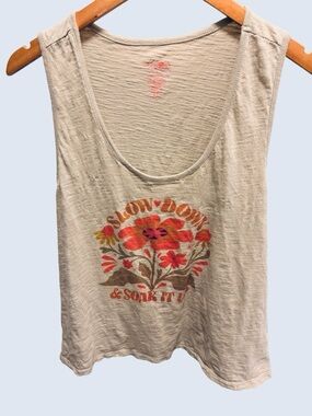 Natural Life "Slow Down & Soak It Up" Graphic Tank - XL